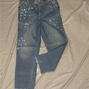 Express Blue Straight Leg Women's Jeans